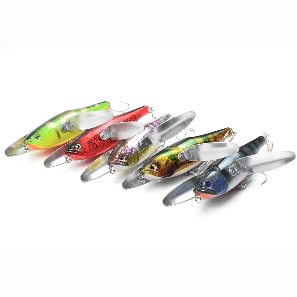 AYWFISH Popper 120mm 34g Rotated Wings BKK Hook Topwater Minnow Hard Plastic Swimbait Saltwater Floating Fishing Lure Wobbler