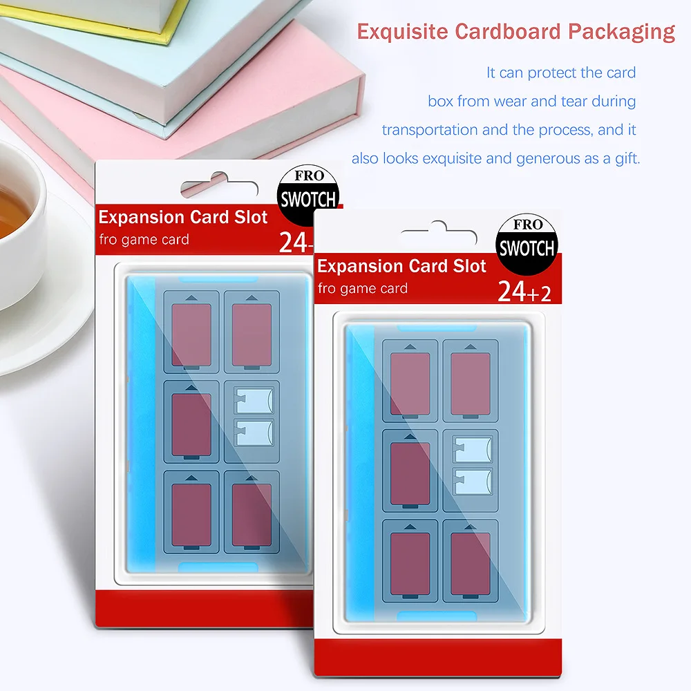 ل نينتندو سويتش اكسسوارات 24 في 1 لعبة حافظة ذاكرة حامل ل Ns التبديل NS صندوق تخزين واقية