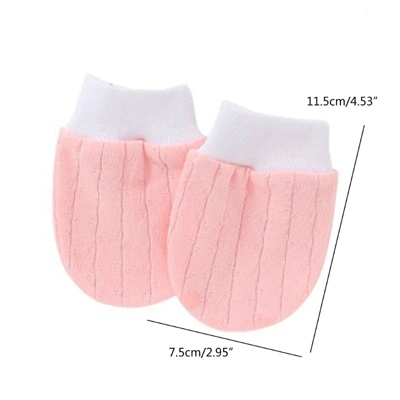 Gants paires/ensemble coton doux pour bébé 0-5M, Protection faciale anti-rayures, mitaines pour nouveau-né, fournitures pour Protection des mains