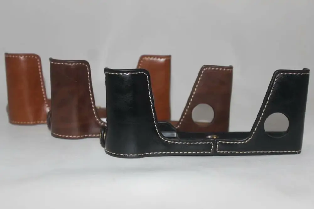 Сумка для видеокамеры, чехол для Fujifilm Fuji X-Pro3, Xpro3, полиуретановая ручка, половинчатый защитный чехол с отверстием для батареи