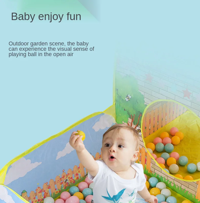 Bain à Balles LittleTom Pour Enfants - Tente De Jeu 120x120x90 Cm Avec 300 Balles, Pliable, Rose