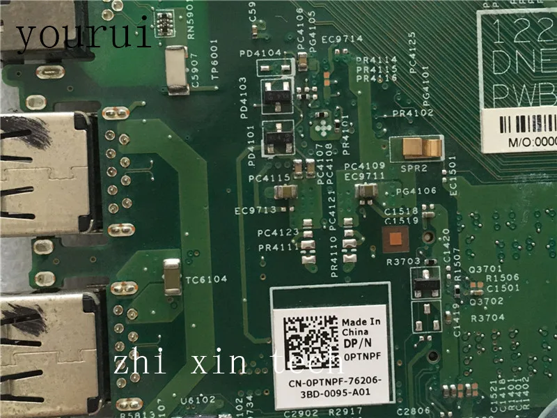 

yourui CN-0PTNPF 0PTNPF PTNPF For Dell inspires 3421 5421 Laptop motherboard with 1017u CPU 12204-1 PWB 5J8Y4 REV A00 Test ok