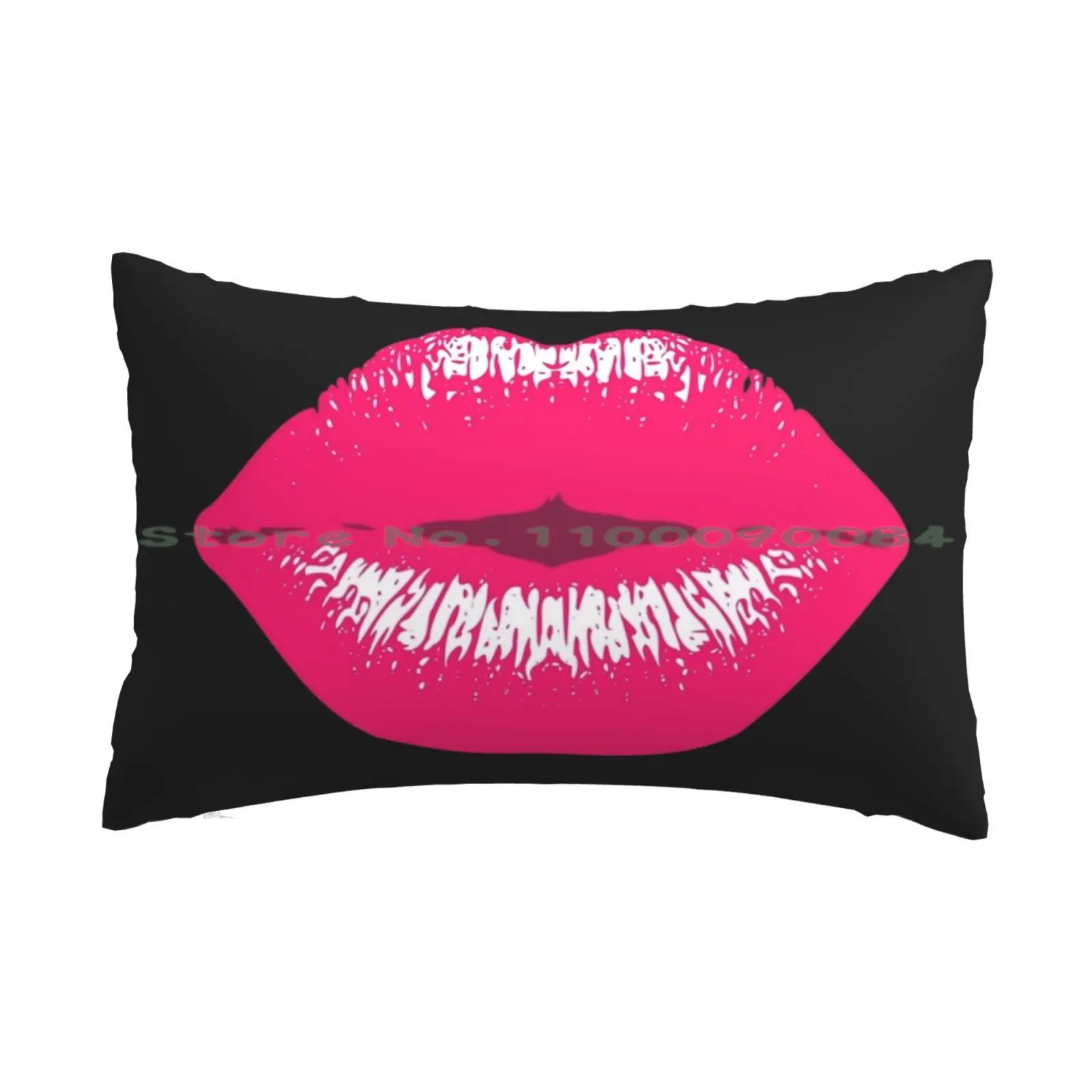 Pink Kiss Kissing Lips Lipstick Lipgloss Pillow Case 20x30 50*75 Sofa Bedroom Chania International Airport Ioannis