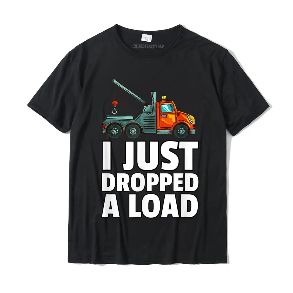 Tow Truck Driver Gift Funny Tow Operator T-Shirt Top T-shirts Party Retro Men Tops & Tees Party Cotton