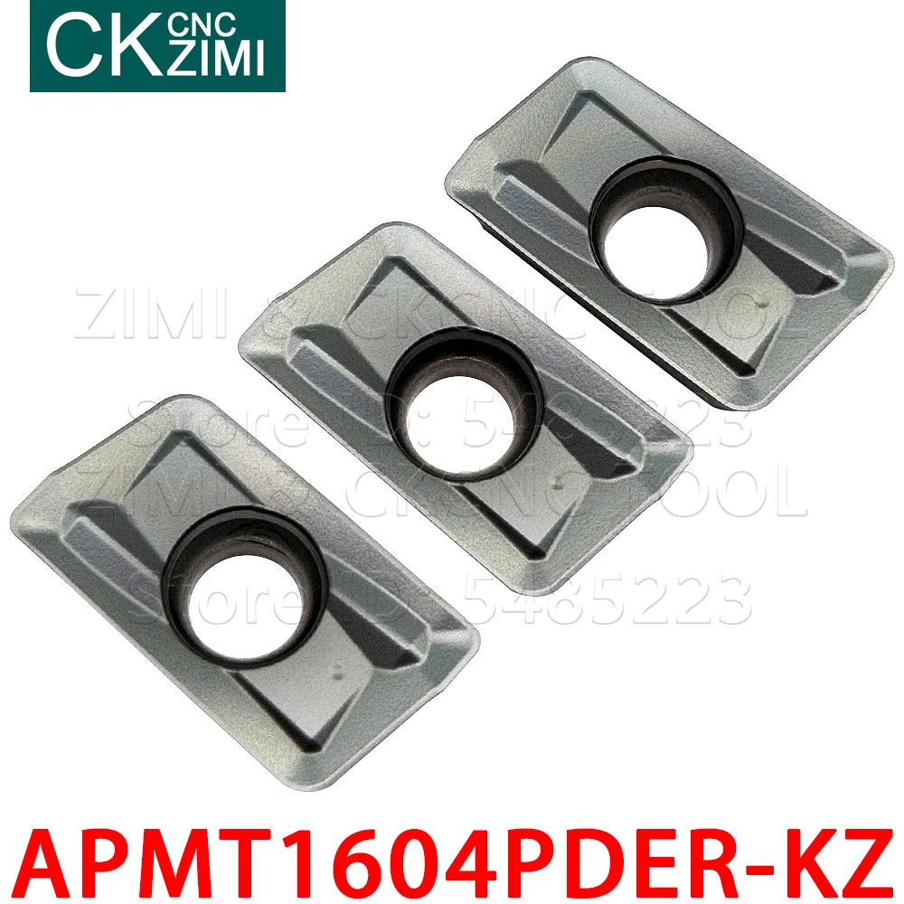 APMT1604PDER-KZ APMT 1604 PDER KZ كربيد إدراج طحن إدراج أدوات رأس طاحن أدوات ماكينة بتحكم رقمي بالكمبيوتر مخرطة معدنية أدوات