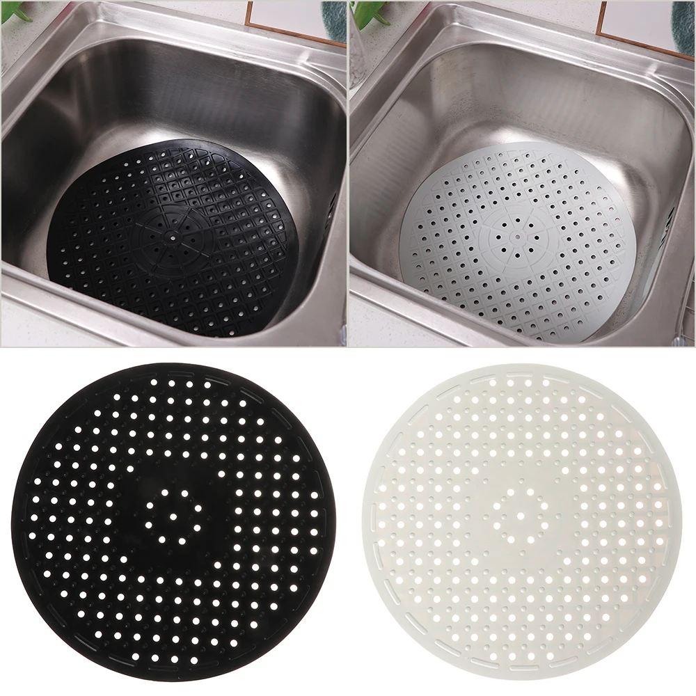 Quick Drain Sink Mat Non Slip Soft Rubber Tabletop Heat Insulation Protector Pads Kitchen Tableware Bathroom Quick Drying Mats