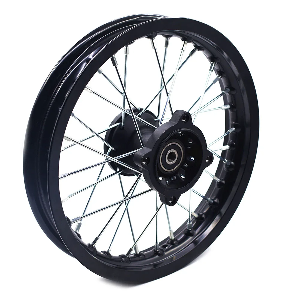 Black Dirt Bike Pit Bike Front 1.60-12 inch Rims 12