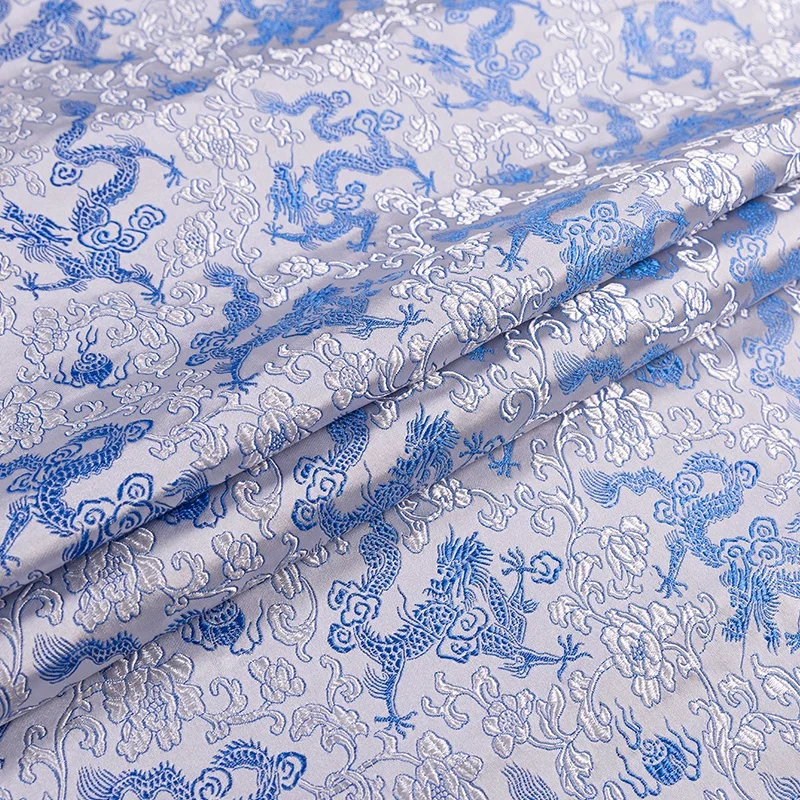 75cm Satin Clothing Fabric Brocade Jacquard Pattern Fabrics For Sewing Cheongsam Bags DIY Patchwork Clothes Material