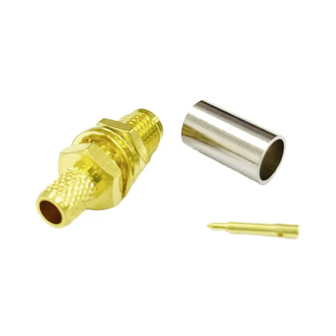 RF/RP SMA Female/Male Connector with Nut Crimp for RG316 RG174 RG58 RG142 Cable Right Angle Straight Type New