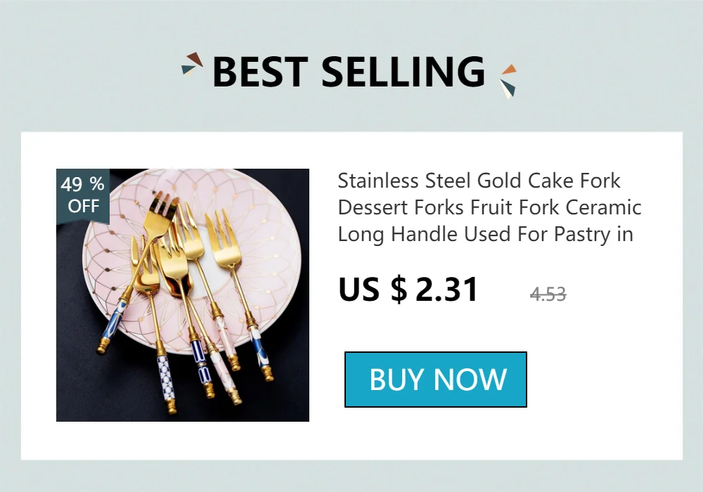 Edelstahl Dessert Löffel Keramik Langen Griff Eis Löffel Teelöffel Gold Kaffee Kuchen Obst Milch Löffel Küche Geschirr – Detail 1