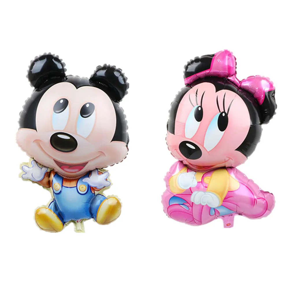 53Pcs Disney Mickey Foil Balloons Set Minnie Mouse Balloon Birthday Party Decoration Baby Shower Kids Toy Air Globos Supplies