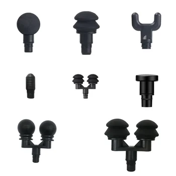 العالمي فآسيا بندقية تدليك رئيس سيليكون تدليك سماعات رأس الجسم الاسترخاء فآسيا مدلك بندقية استبدال رئيس الملحقات