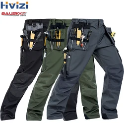 Pantalon de travail d'artisan pour hommes, vêtements de travail multipoches, vêtements de travail Mécanique, vêtements de sécurité pour outils fjSafety