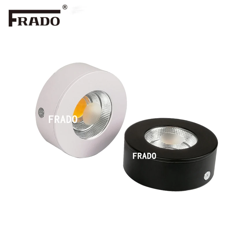 Imagem -02 - Holofote Led Ultrafino sem Gotejador Cob 5w 7w v v Iluminação Embutida em Branco e Preto Novo