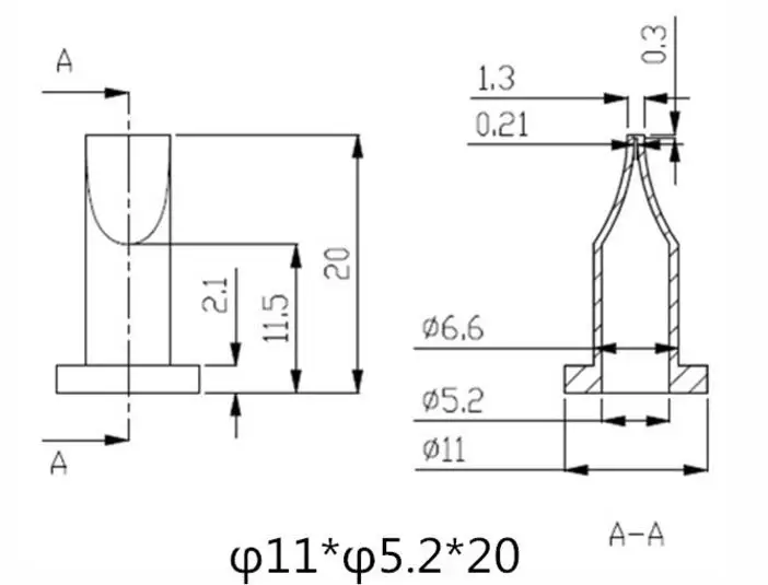 11 * 5.2 * 20 silicone rubber duck beak check valve quick installation environmental protection safety check valve anti backflow