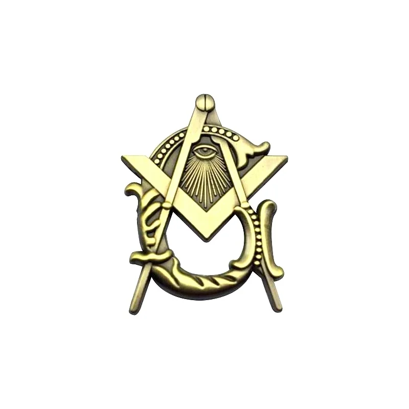 Multi Masonic Lapel Pins Free and Accepted Mason Knight templar Compass and Sqaure Brooch Gifts Badges With Butterfly Clutch