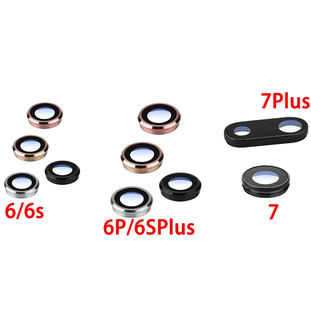 New Back Rear Camera Lens Glass With Frame Replacement Part For iPhone 6 6Plus 6s 6sPlus 7G 7 Plus