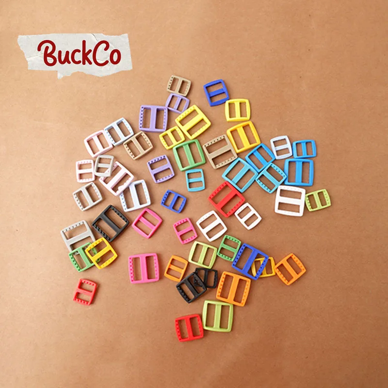 1pc 15mm20mm25mm high quality colorful spray paint plastic buckle Tri-Gild accessories suitable for backpack with collar holder