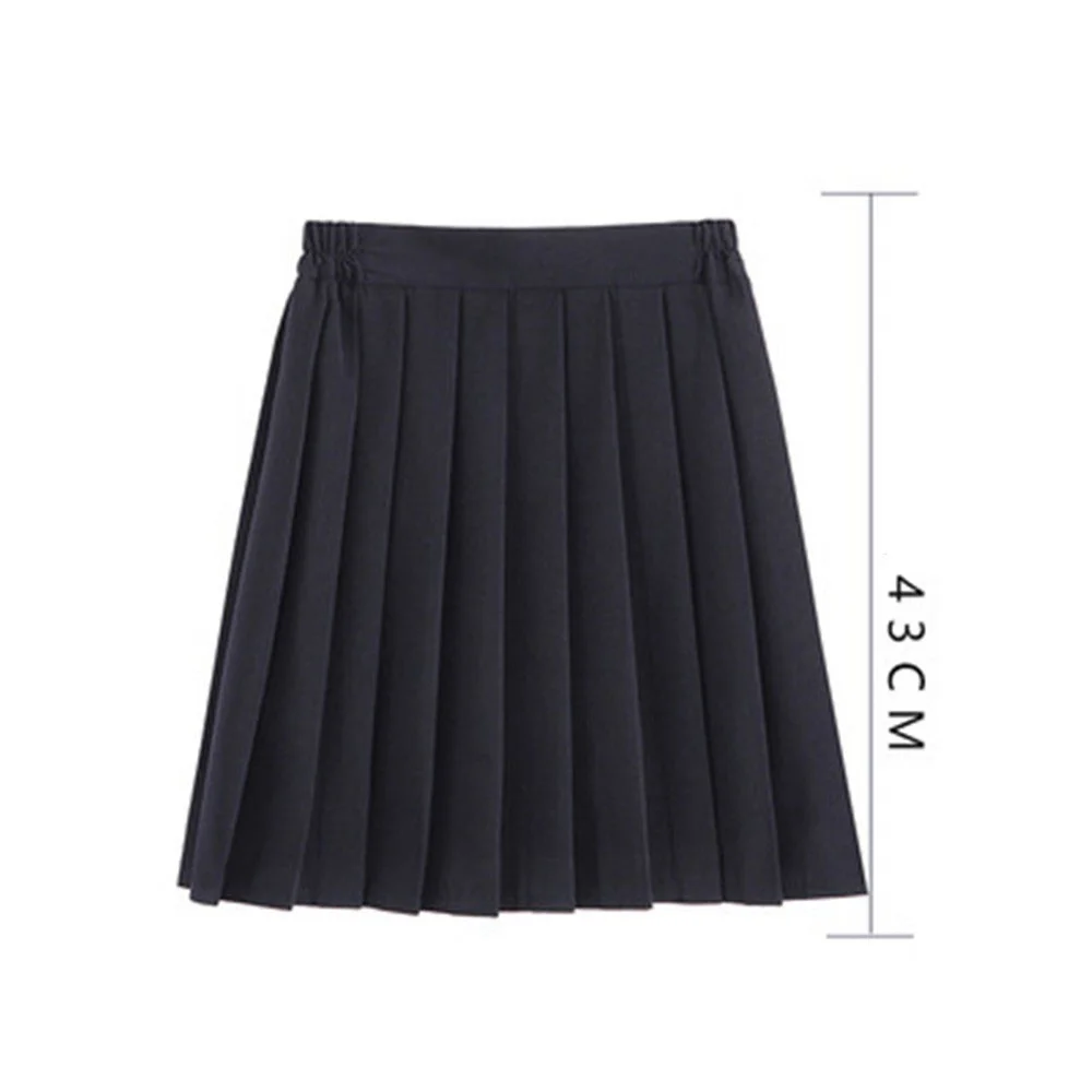 2021 Teenage Girl Pleated Skirts School Uniform Long Skirts 12 14 15 16 18 20 year Big Girl High School Students Clothing AA4475