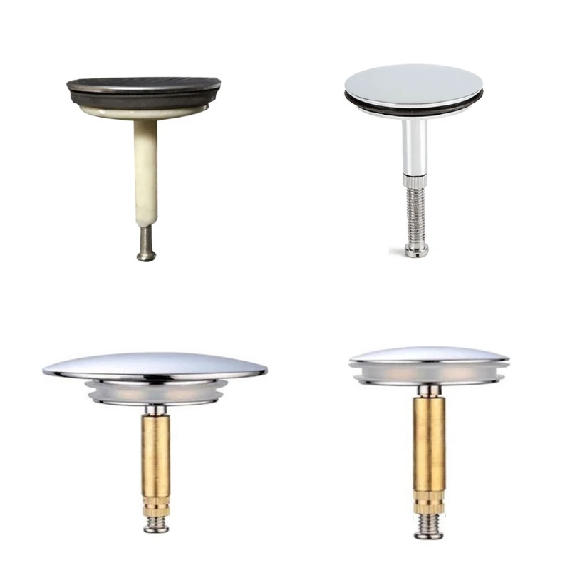 E5BE Removable Vanity Vessel Sink Drain Plug Manual Lift Drain Bathtub Plug Bathroom Wash Basin Drain Stopper Drain Strainer