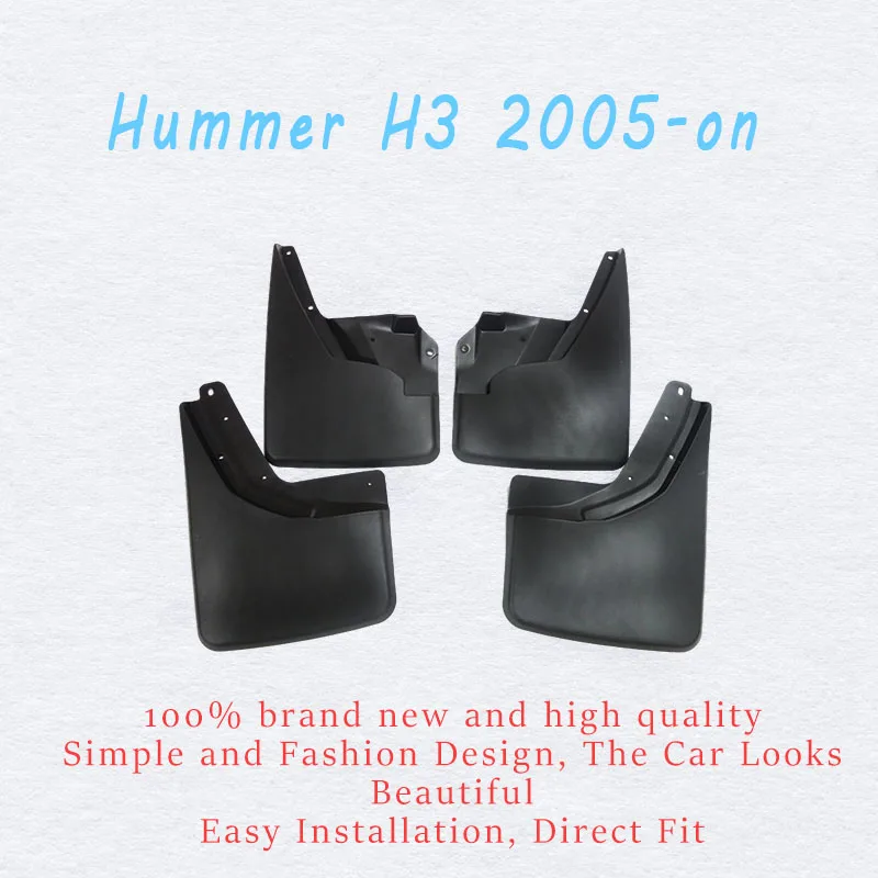 car Mud-flaps for Hummer H3 mudguard splash guard H3 mudguards car accessories auto styling 4 pcs 2005-on