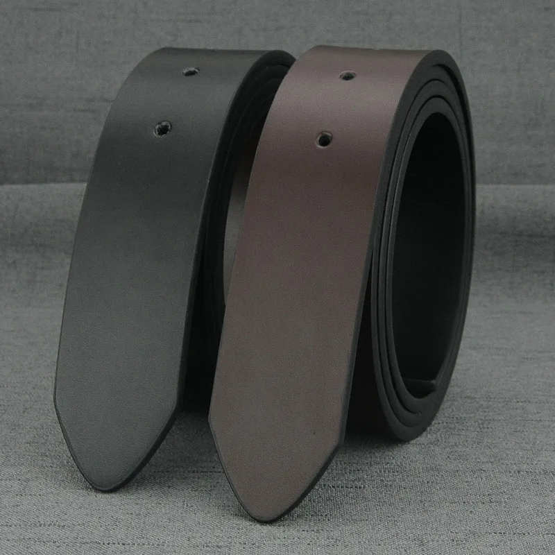 

New Two Color Black Coffee Dual Purpose Casual Smooth Men's Belt Designer Belts Men High Quality 3.7cm Belts