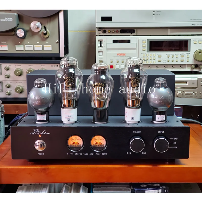 OldChen Handmade 300B Amp，LaoChen HIFI Single-ended Class A CV181+274B+300B Tube Amplifier, Bleutooth 5.0