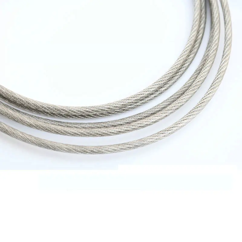 Imagem -06 - Faixa de Cabo de Fio hq Feita sob Encomenda 25 mm de Diâmetro com Revestimento Pvc Transparente 304 Fio com Virola com Alças Fixadas Aço Inoxidável