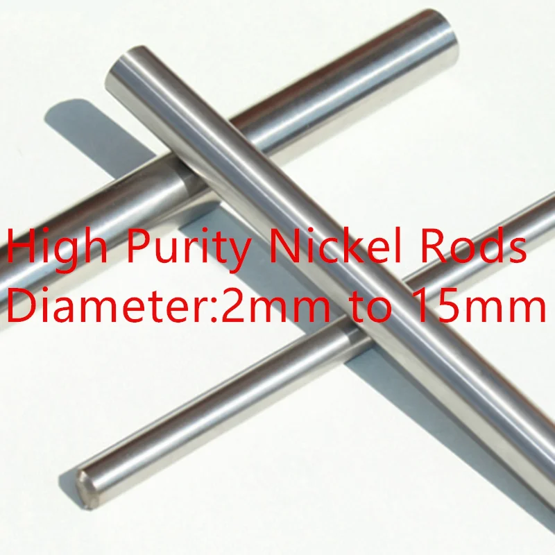 Zion1pcs 99.99% Ni High Purity Nickel Metal Nickel Rod Nickel Anode Diameter 22mm-60mm for Scientific Lab Research Length 100mm