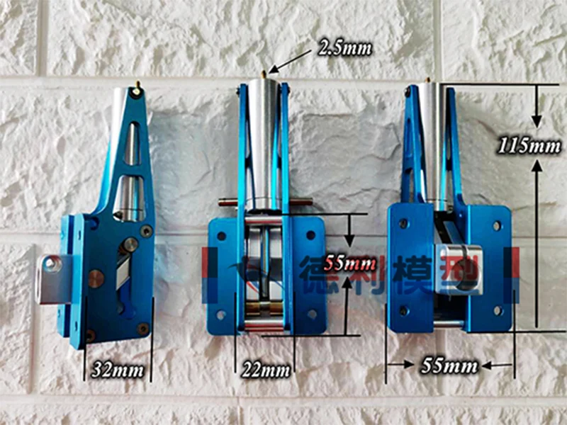 Model accessories/Pneumatic metal retractable landing gear above level 120/Aircraft undercarriage/Blue landing gear