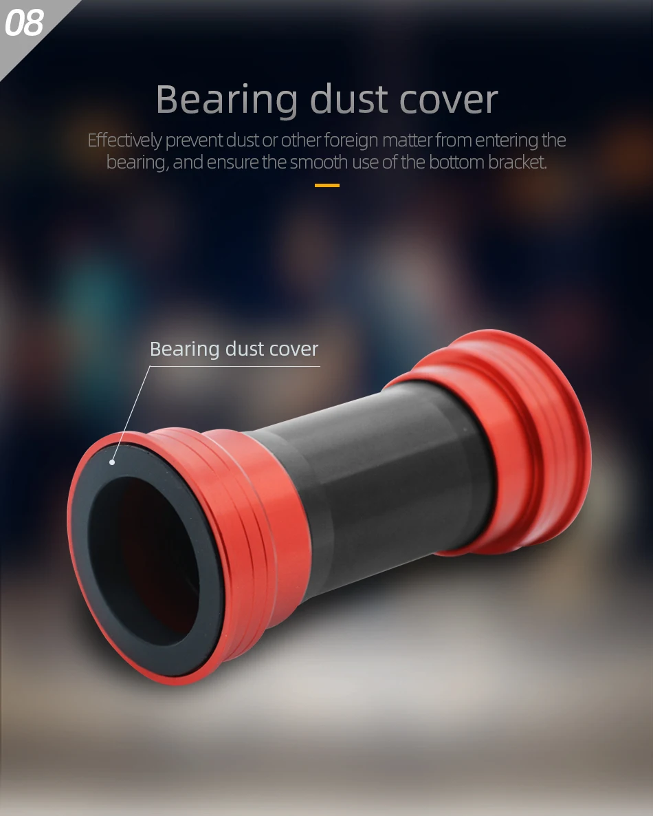 BB86 BB92 Tretlager mit Keramiklagern PF41DUB Passend für SRAM DUB Kurbelgarnitur Pressdurchmesser 41mm Ersatzteile Fahrradrahmen – Detail 11