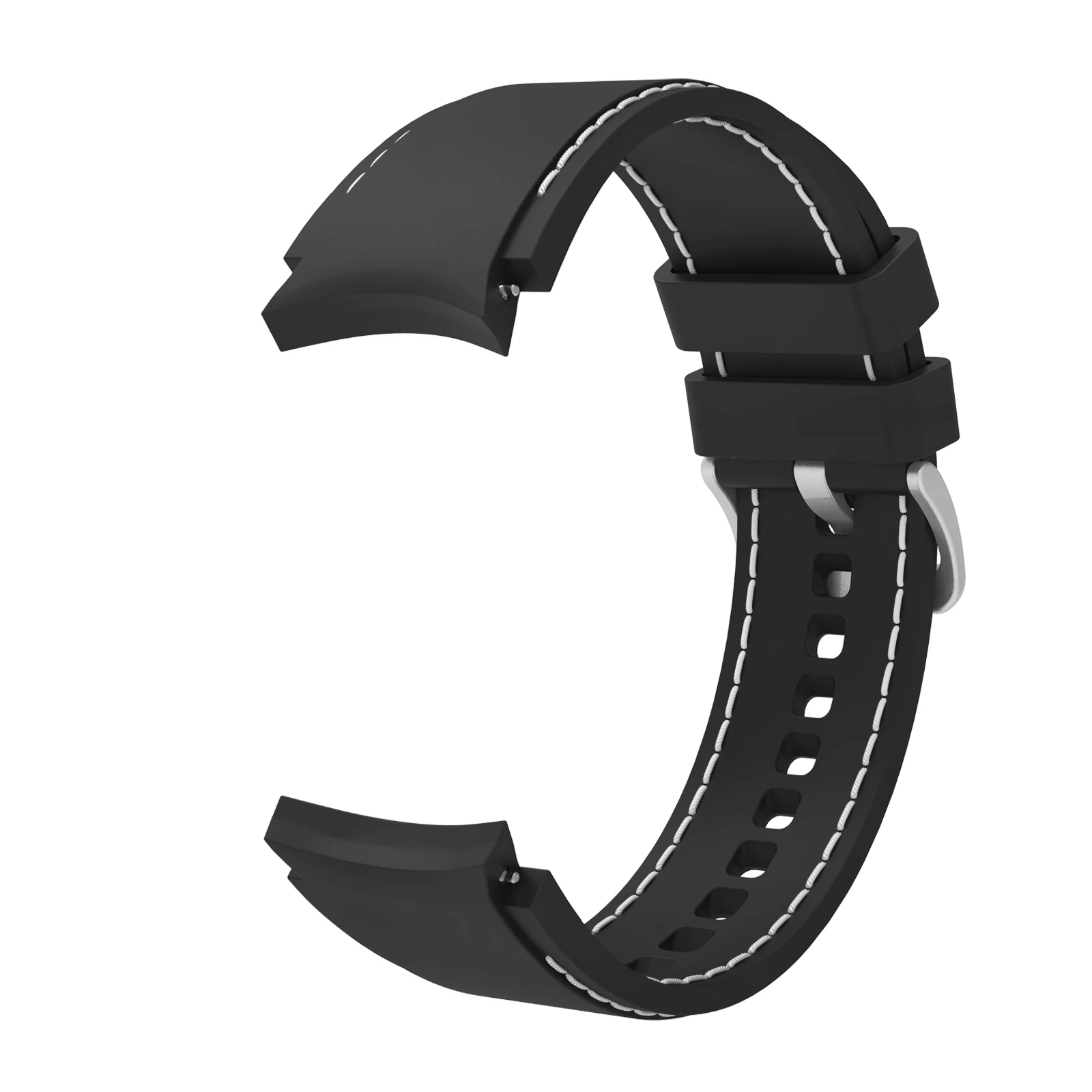 Bandas de silicona para Samsung Galaxy Watch 4 Classic, 46mm, 42mm, 44mm, 40mm, extremo Curvo