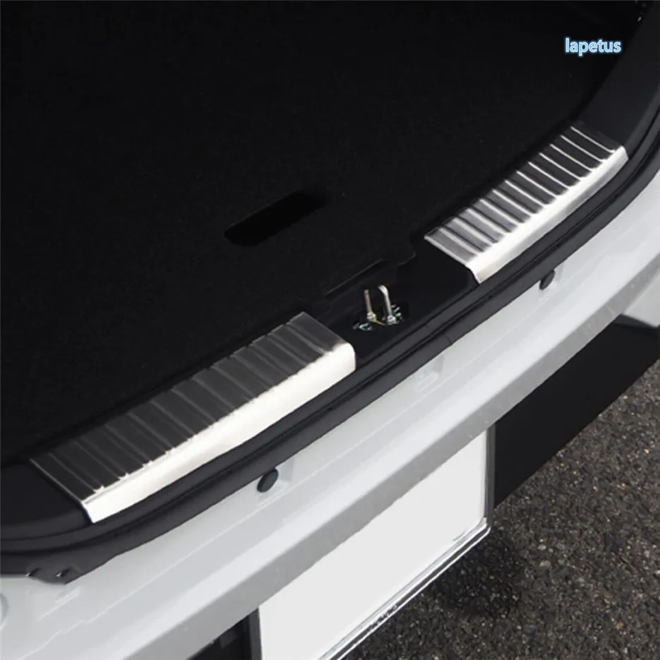 Rear Bumper Trunk Fender Sill Scuff Plate Guard Covers Decoration Cover Car Styling Stainless Fit For Toyota Raize 2019 - 2021