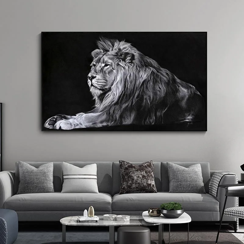 

Canvas Painting Modern Animal Picture Wall Art Canvas Prints Lion Pictures Posters for Living Room Decor No Frame