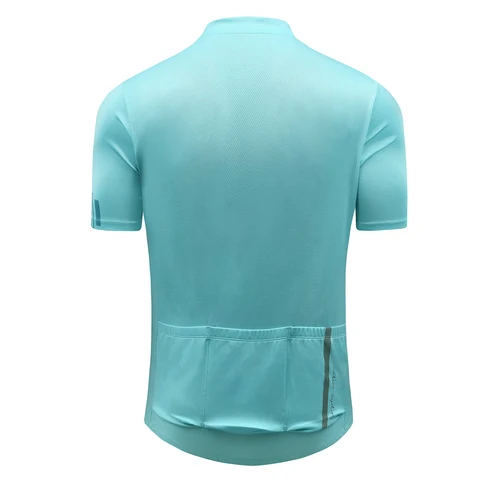 Imagen 2 del producto Santic-Camiseta de ciclismo para hombre, camisa de manga corta con media cremallera, transpirable, reflectante, ropa deportiva para bicicleta de montaña, talla asiática