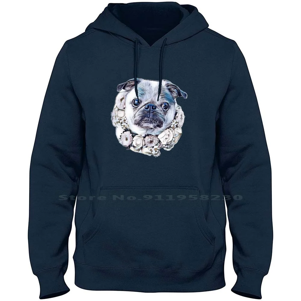 Cute Pug Breed Dog Wearing A Hoodie Sweater Cotton Golden Retriever Rescue Dog Retriever Adorable Animals Wear Ring Love Ever