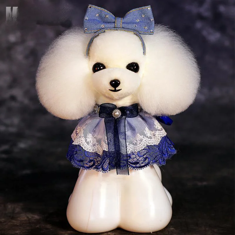 Grooming Model Dog Teddy bear head Mannequin for Pet Goomers trimming practice / 1Teddy head with  1head wig