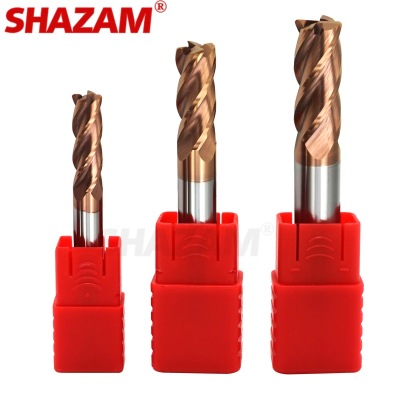 Milling Cutter Alloy Coating Tungsten Steel Tool Cnc Hrc55 Corner Roughing Metal Milling Cutter Kit Top Milling Machine Endmil