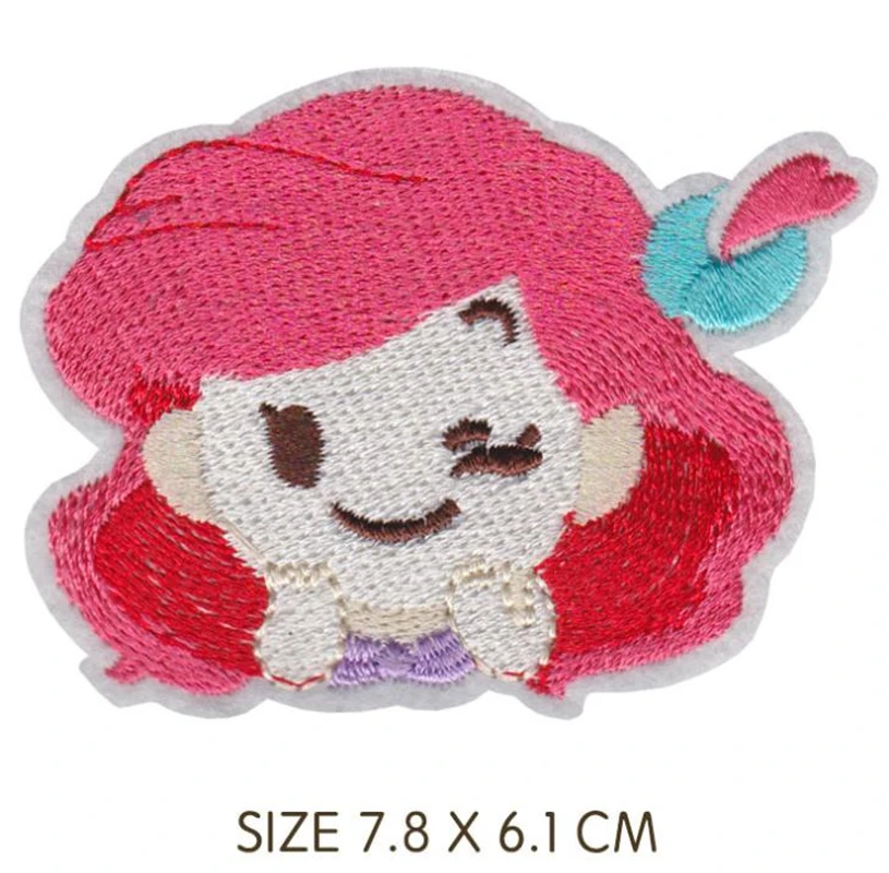 Miniso Mermaid Shell Princess Star Patch for Clothing Iron on Embroidered  Applique on Fabric Badge DIY Apparel Accessories