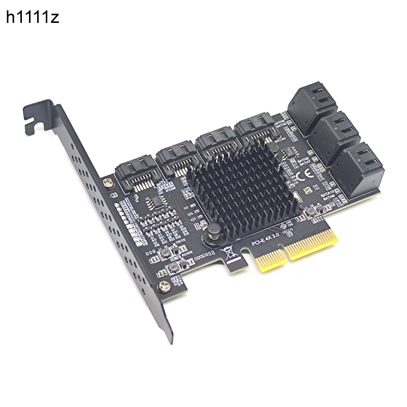 Chia mineração pcie sata adaptador de cartão 10 porta sata 3.0 para pcie3.0 x4 placa de expansão sata 3 iii pci-e pci express sata3.0 controlador