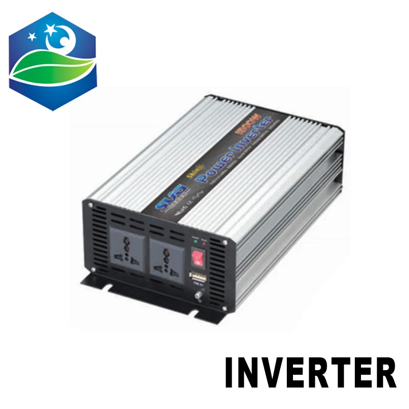 Convertidor de voltaje de 1000W a 220V, inversor de potencia de onda sinusoidal modificada de 12V/24V 220V CC