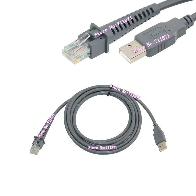 LS4278 LS2208 2208AP Barcode Scanner Data cable Line Usb Rj45 Cable Line Usb2.0 Male to 8 Pin Rj45 Male Line cable wire cord