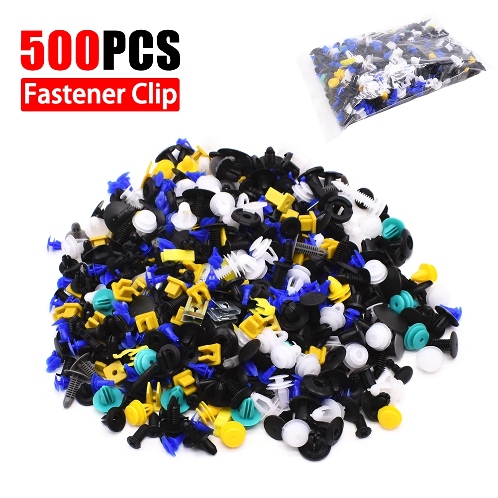 500pcs Car Door Bumper Fixed Clips Door Liner Fixed Clamp Bumper Fender Clips for Toyota Camry Corolla Reiz Car Door Fixed Clips