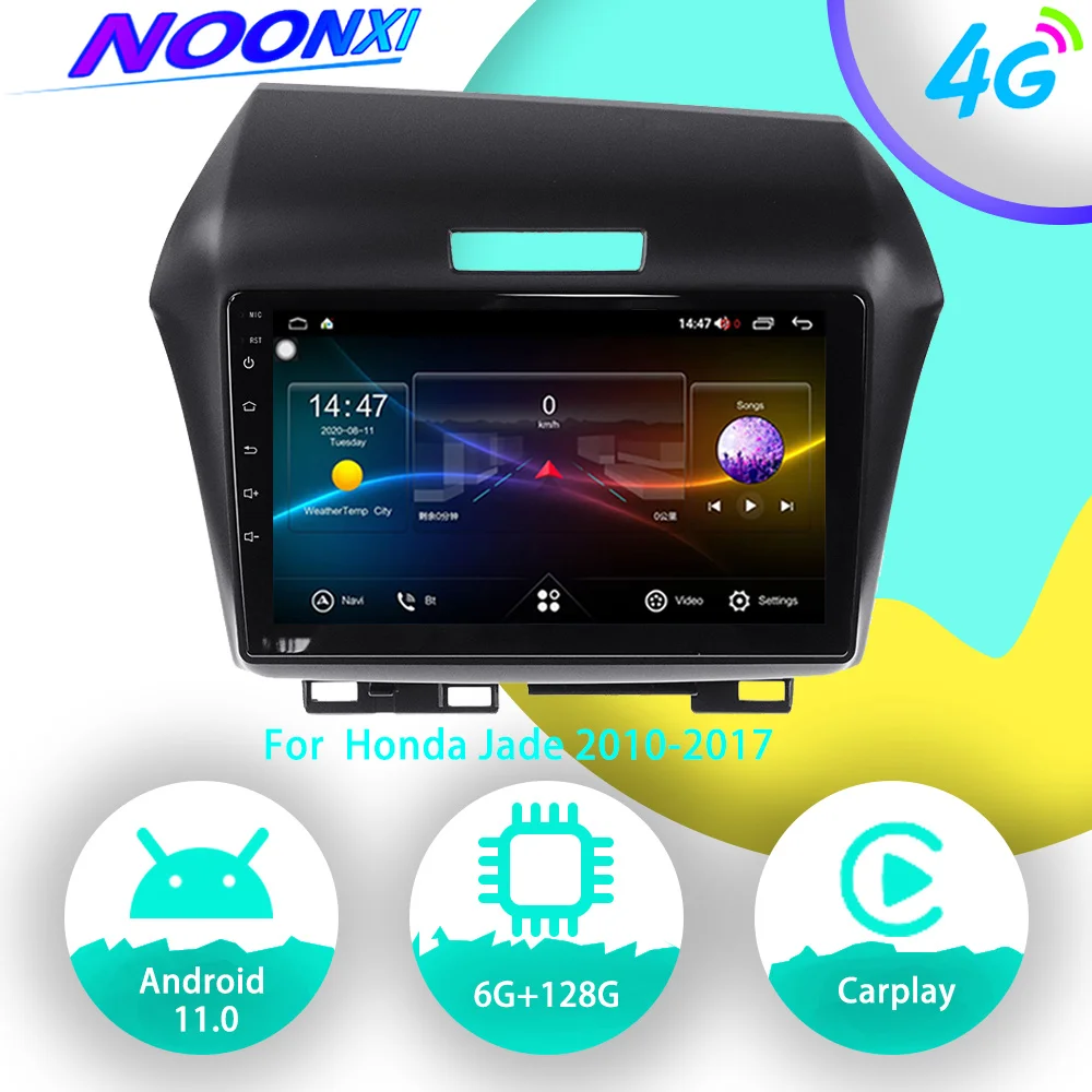 

6G 128G Android 11.0 Car Radio GPS Navigation For Honda Jade 2010 2011 2012-2017 Auto Radio Car Multimedia 2Din IPS DVD HeadUnit