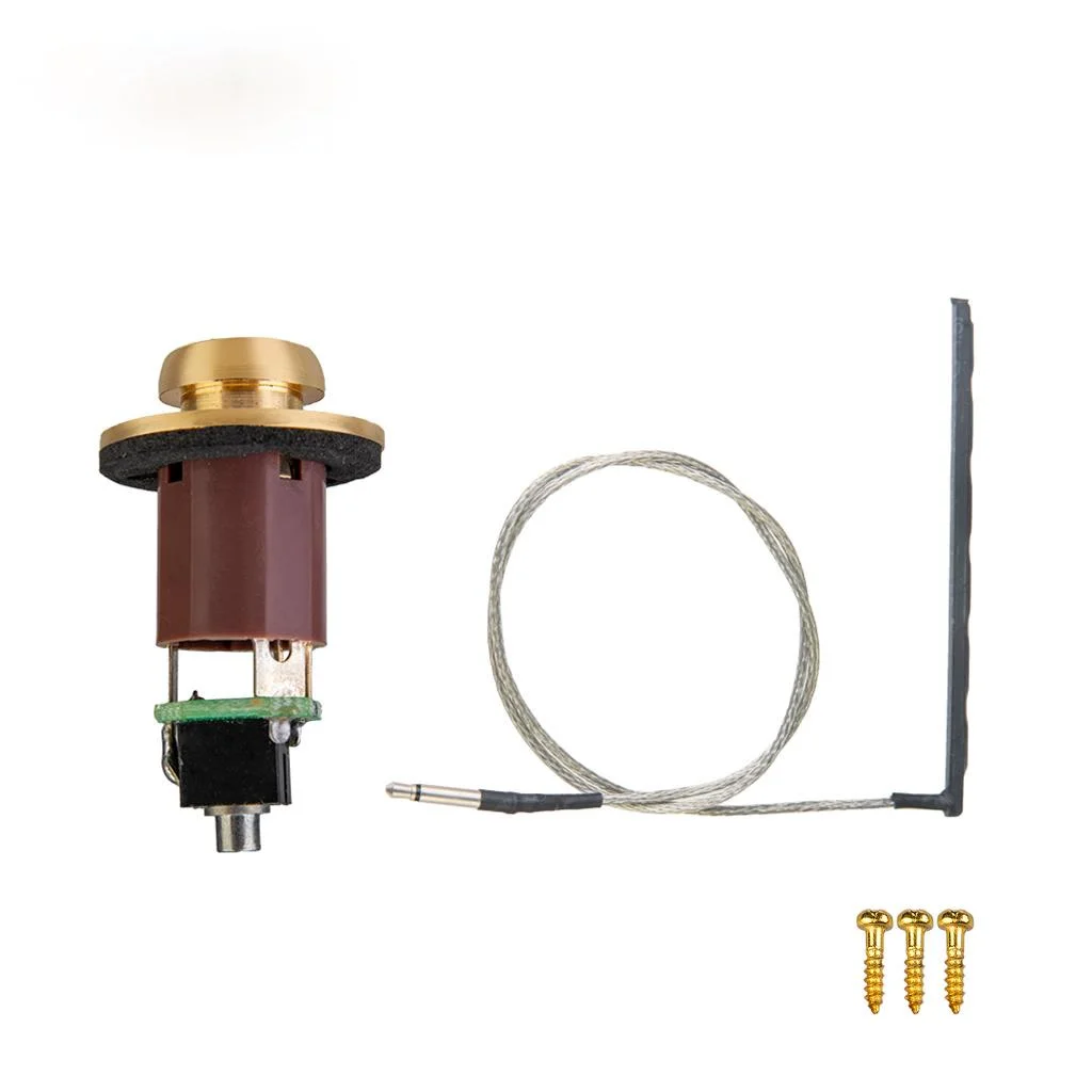 

Acoustic Guitar Built-in Rod Piezo Pickup Good Sound Effect Guitar Endpin Jack 6.35mm Output 2.5mm Input Endpin Jack