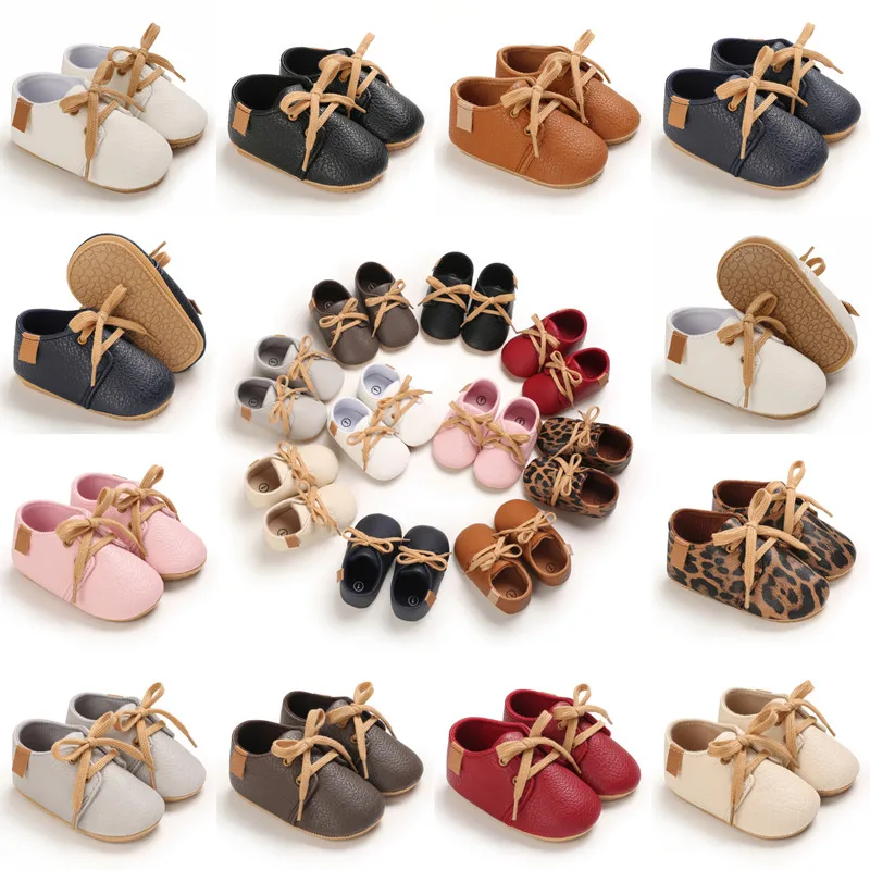 New Baby Shoes Classic Retro Boys And Girls Shoes Rubber Sole non-slip newborn moccasins casual toddler shoes