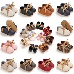 Mocassins classiques rétro pour bébés, chaussures pour garçons et filles, semelle en caoutchouc, antidérapantes, nouveau-né, décontractées