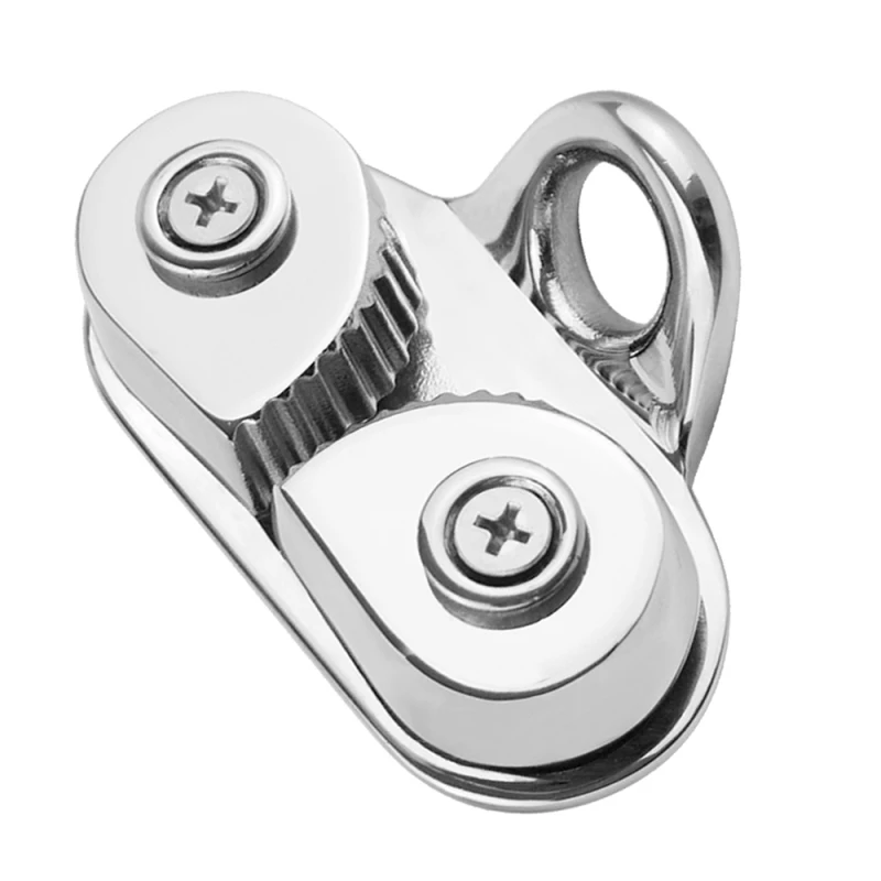 Cam Cleat with Leading Rings Boat Marine Sailboat 316 Stainless Steel Boat Cam Cleats High Loads Boat Cam Rope Clamp Accessoires