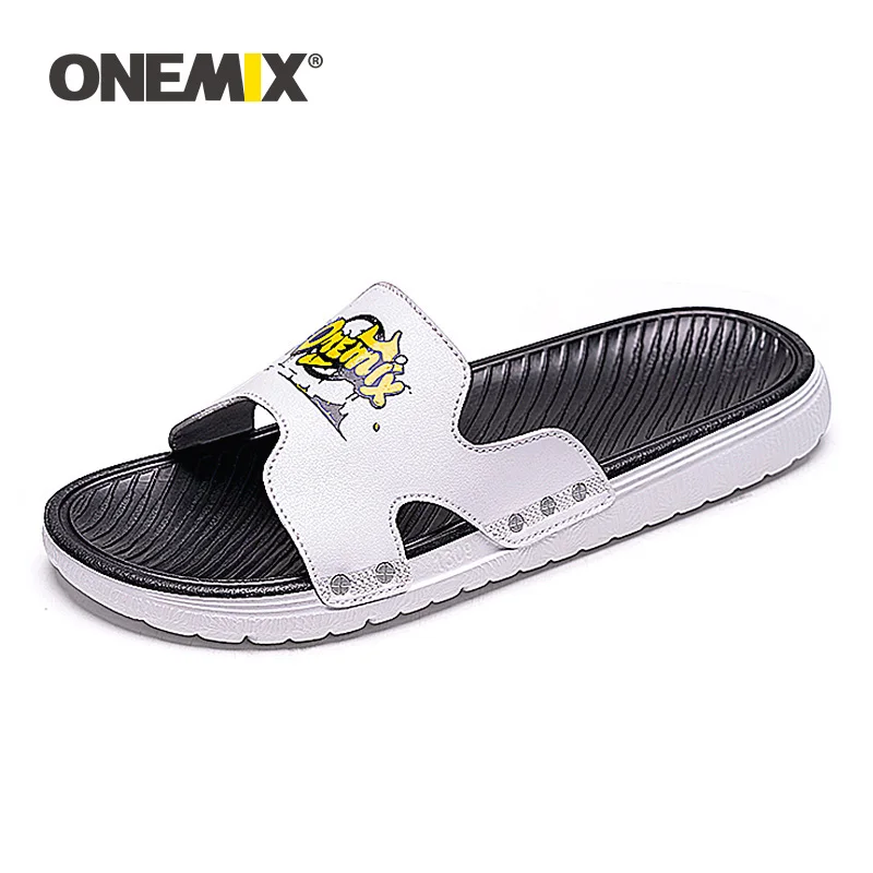 ONEMIX Original Men Indoor Sandals Slipper Summer Casual Outdoor Non-slip Beach Wadding Shoes Adult Male Cartoon Home Flip Flops