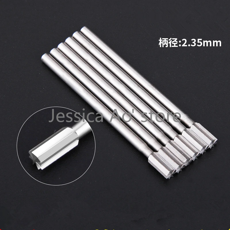 

5pcs Single Tooth Straight Tooth Needle Electric Mill Mini Carving Bits HSS Grinding Head Wood Carving Tools for Bodhi Bones